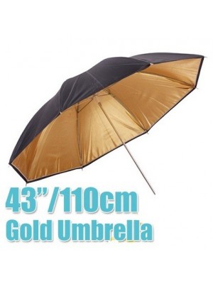 Black Gold Reflector 43 inch Umbrella
